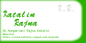 katalin rajna business card